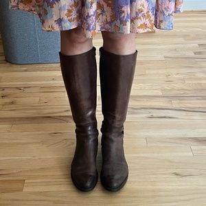 Women's Leather Knee High Riding Boots Size US 9/IT 39